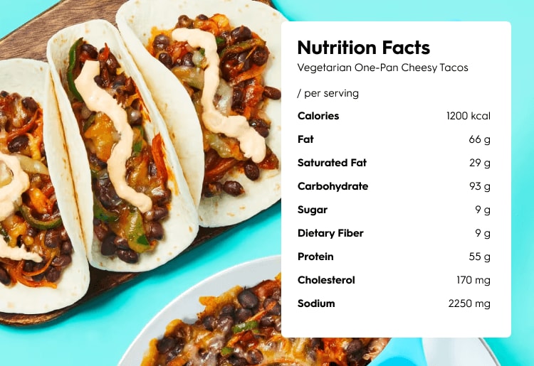 10 of Our Favorite HelloFresh Recipes a table topped with three tacos covered in toppings
